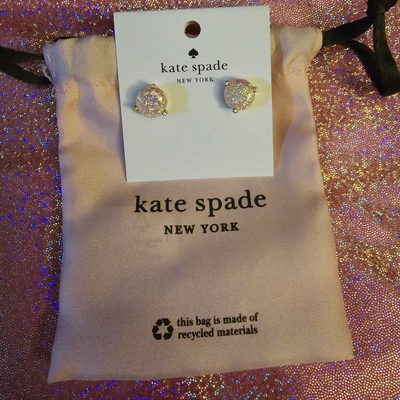 Kate Spade Opal Glitter stud earrings! Rise and Shine! - Picture 6 of 12